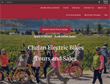 Tablet Screenshot of chelanelectricbikes.com